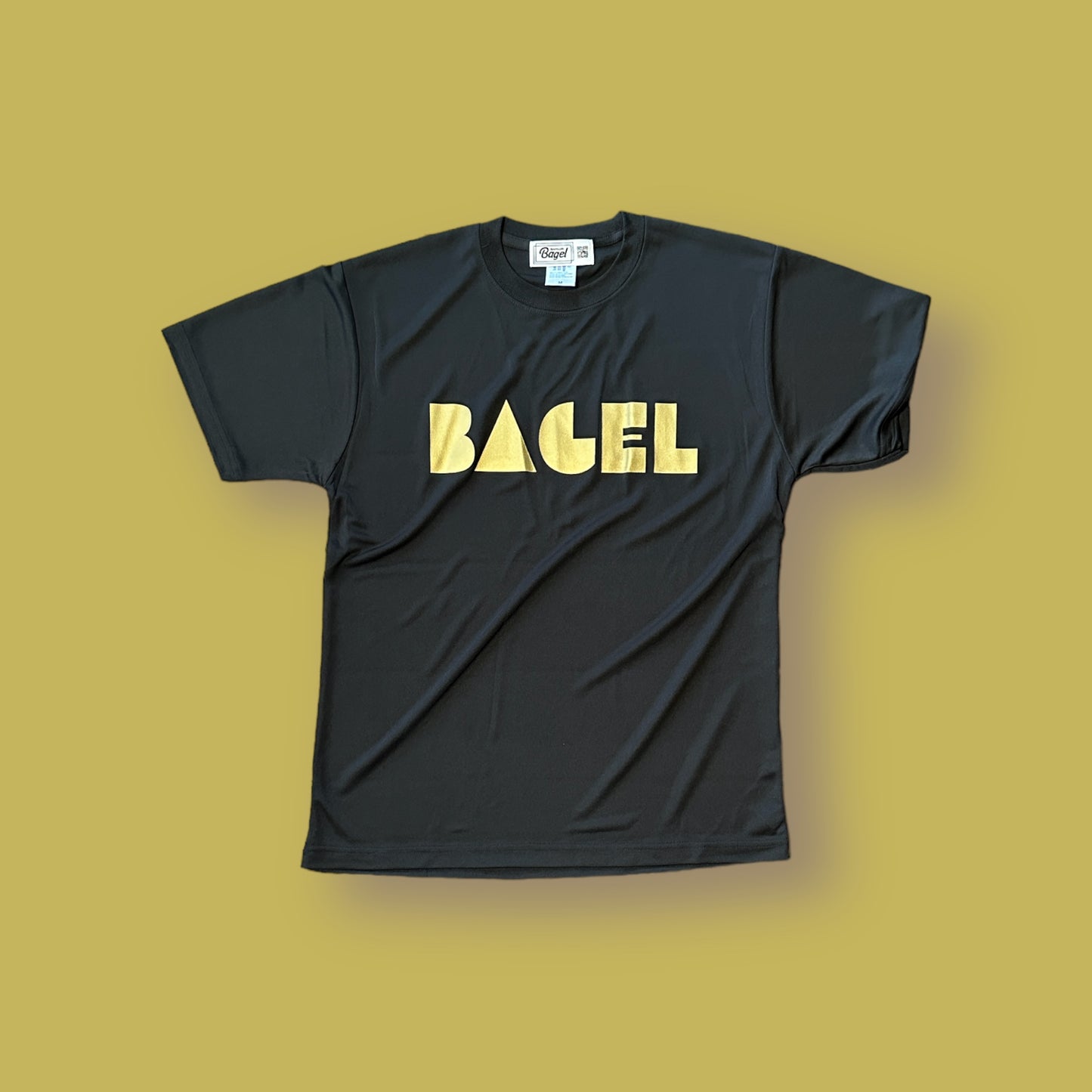 MENS Bagel Design T-Shirt ブラック&ゴールド