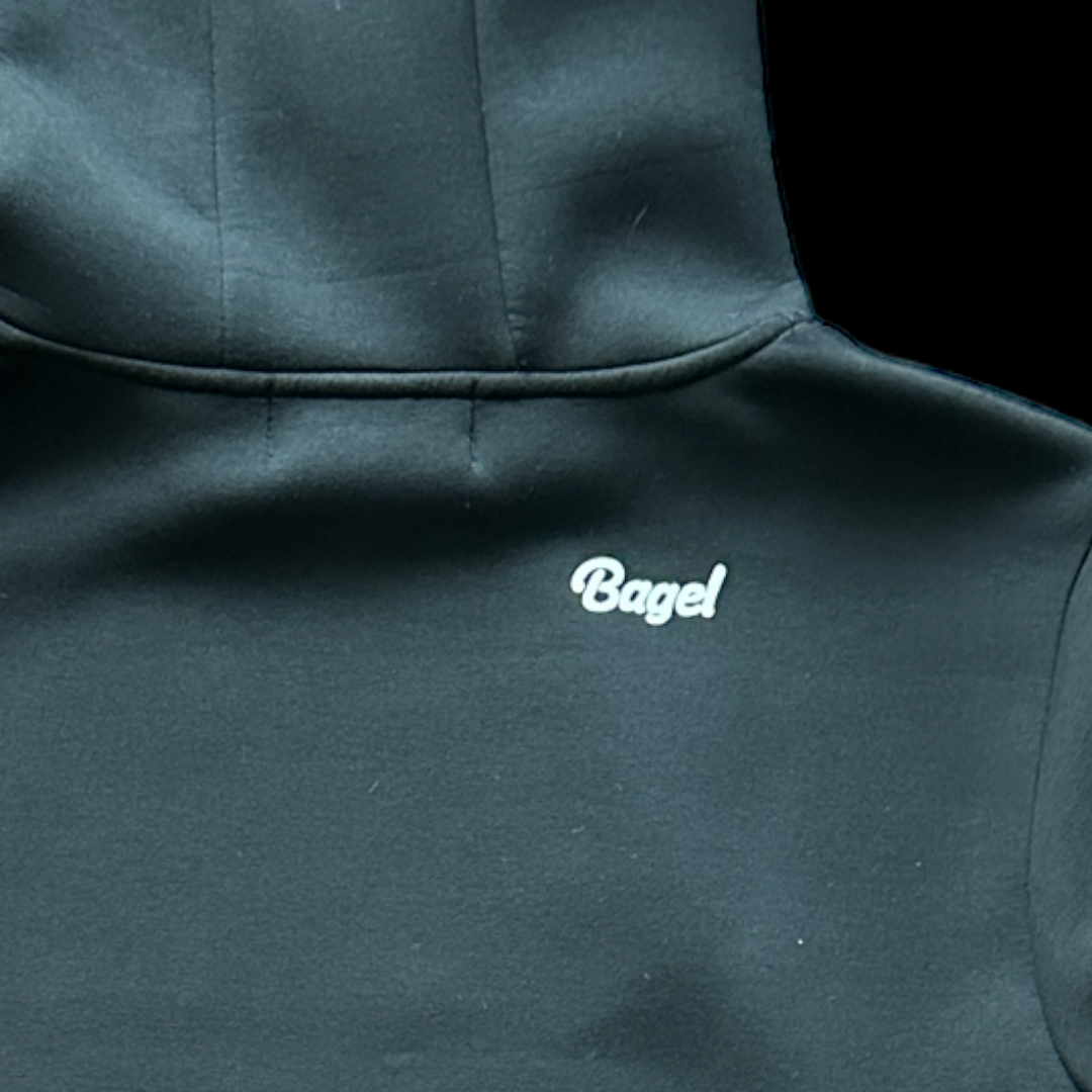 Double Knit Pullover Hoodie(Black)