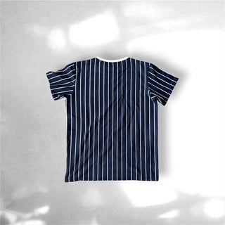 LADIES Stripe Game Shirt NAVY