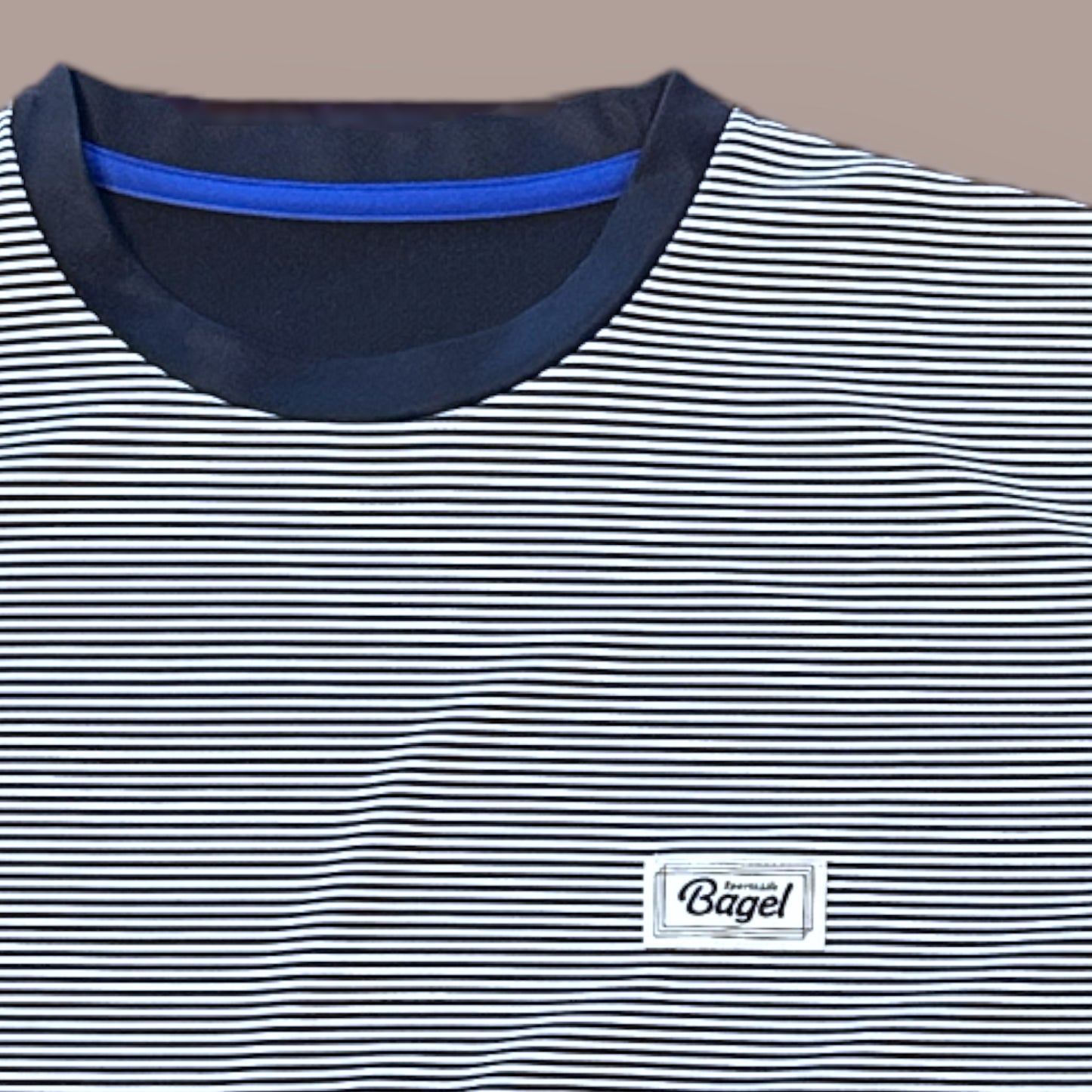 LADIES Game Shirt Navy Border
