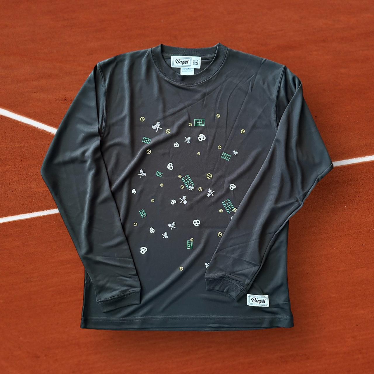 UNI Long Sleeves Shirt Black All over