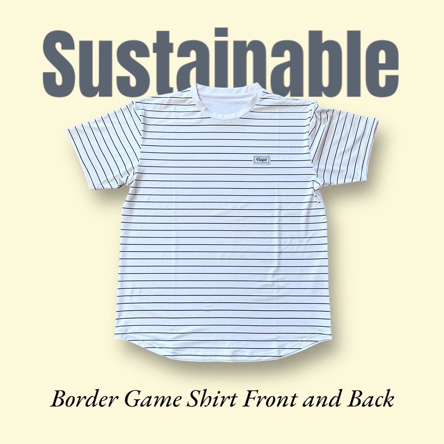 MENS Sustainable BorderFB Game Shirt White