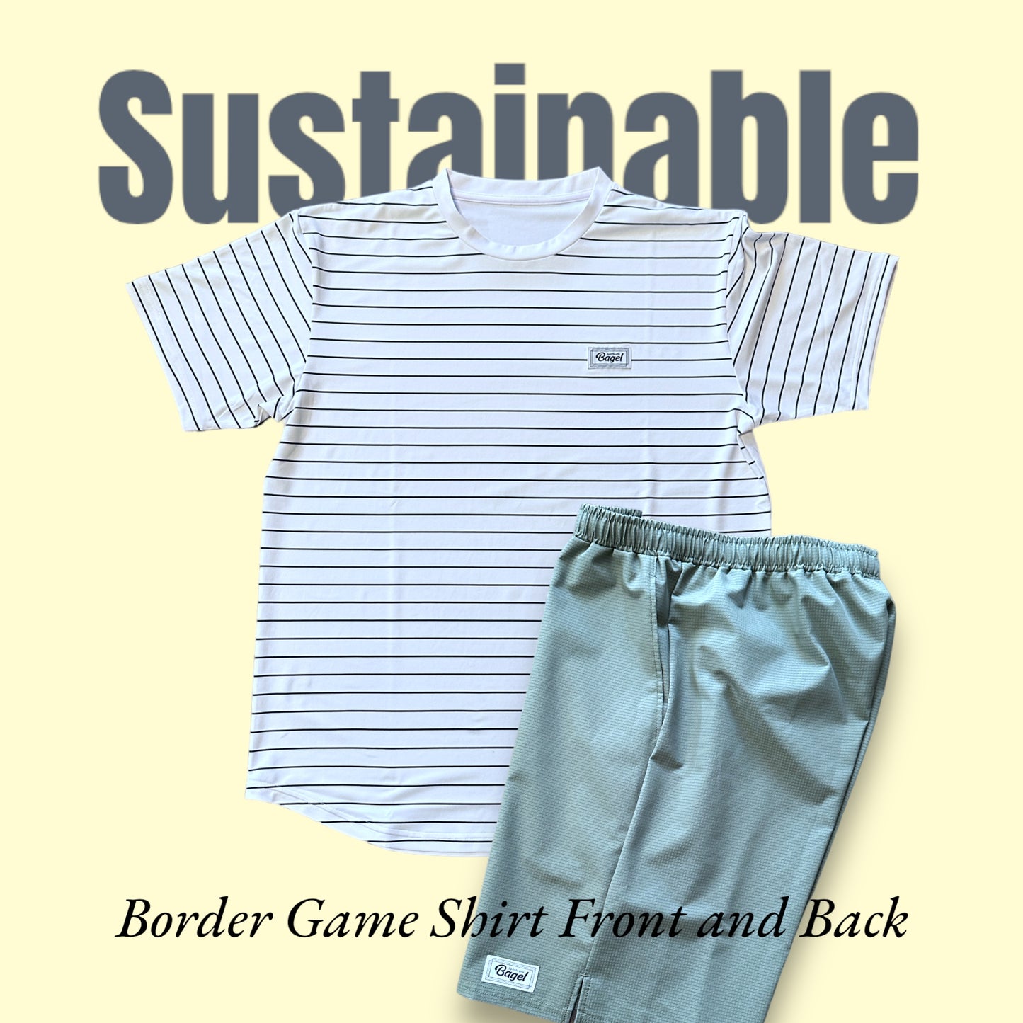 MENS Sustainable BorderFB Game Shirt White