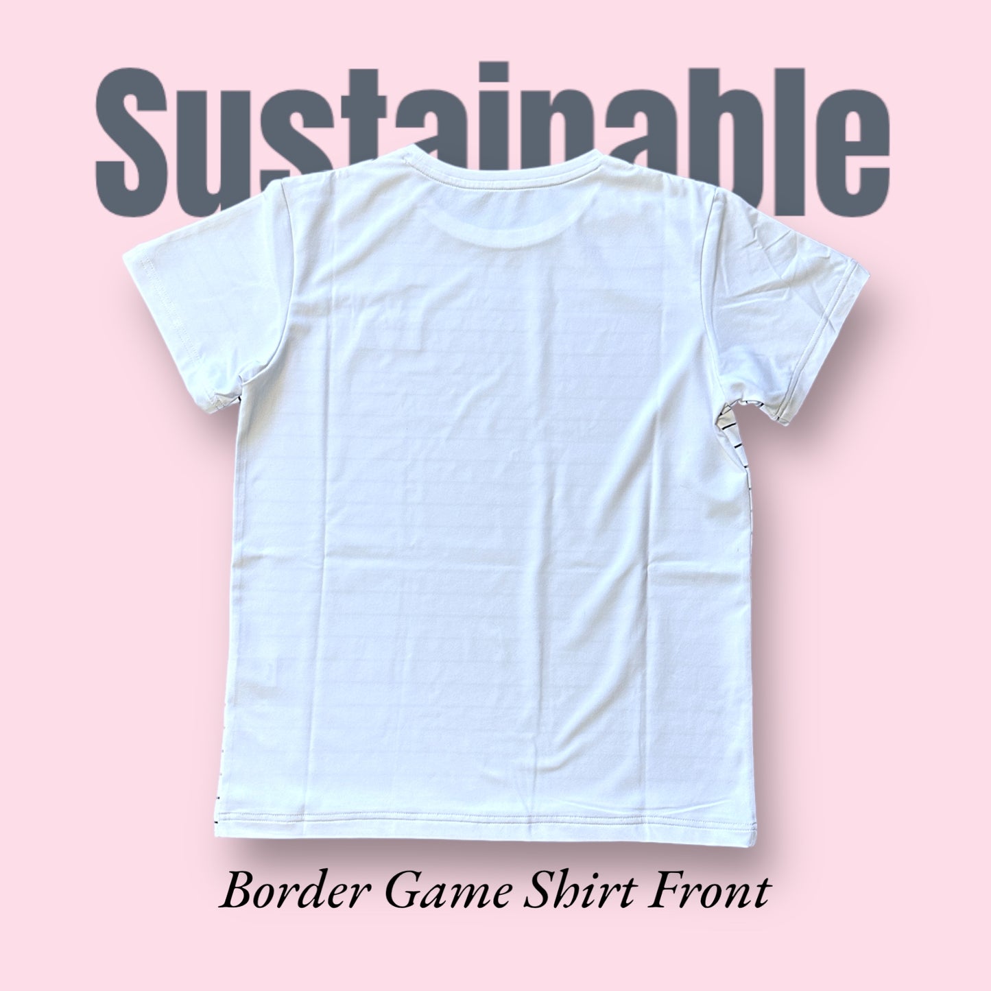 LADIES Sustainable BorderF Game Shirt White