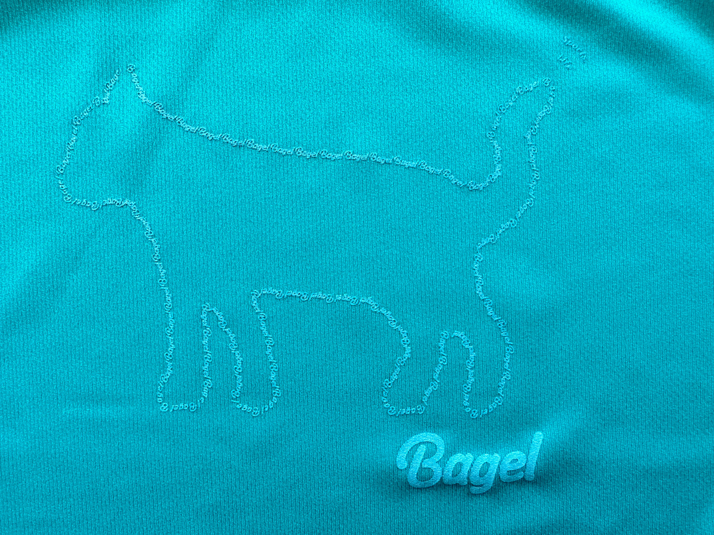 LADIES Bagel-Cat T-Shirt Sky Green