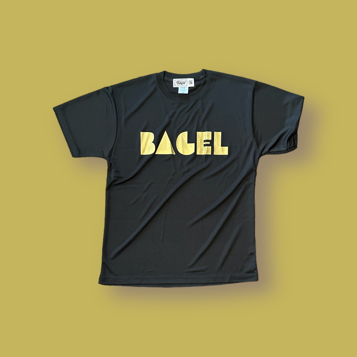 MENS Bagel Design T-Shirt ブラック＆ゴールド