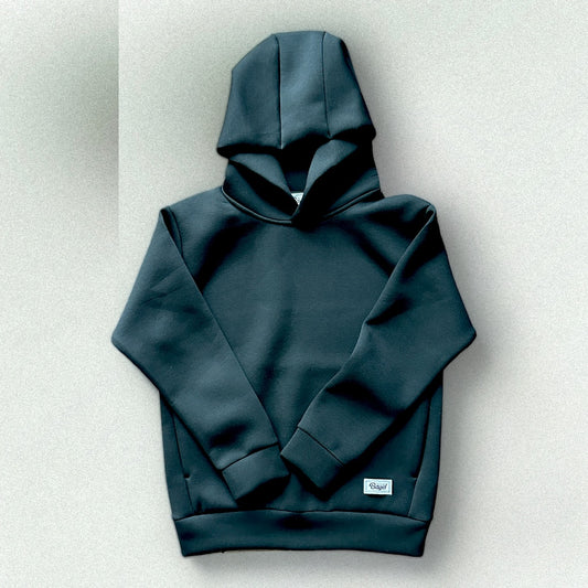 Double Knit Pullover Hoodie（Black）