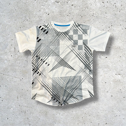 MENS Geometry Game Shirt モノクロ