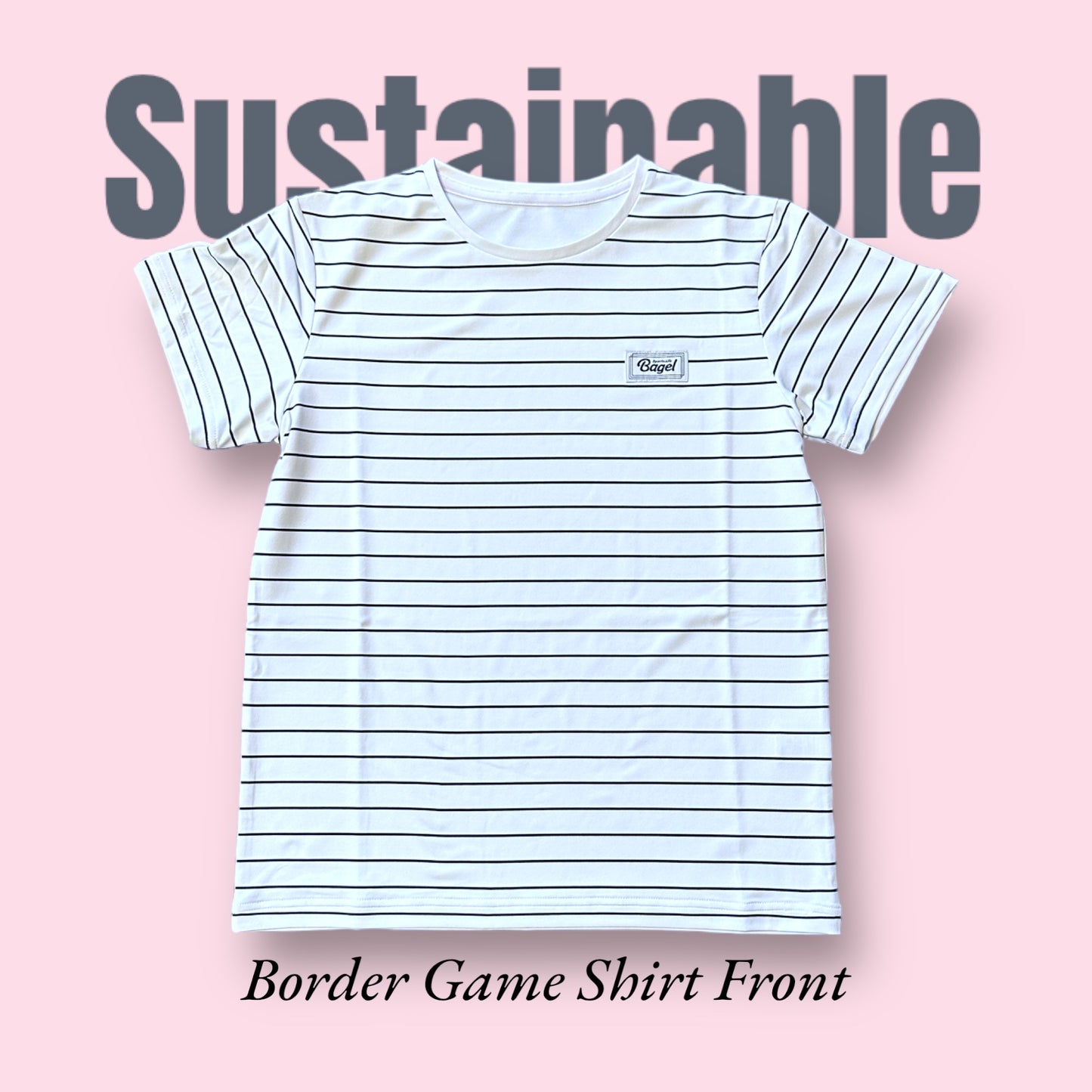 LADIES Sustainable Border F Game Shirt White