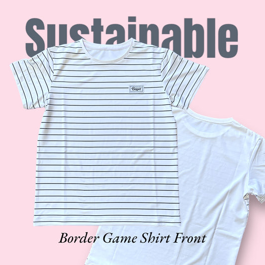 LADIES Sustainable BorderF Game Shirt White