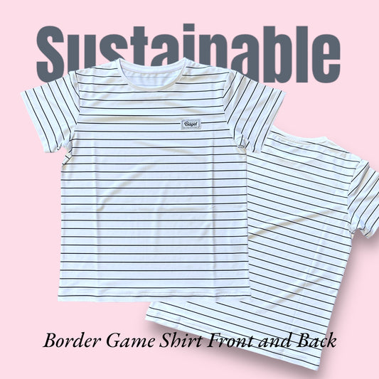 LADIES Sustainable BorderFB Game Shirt White