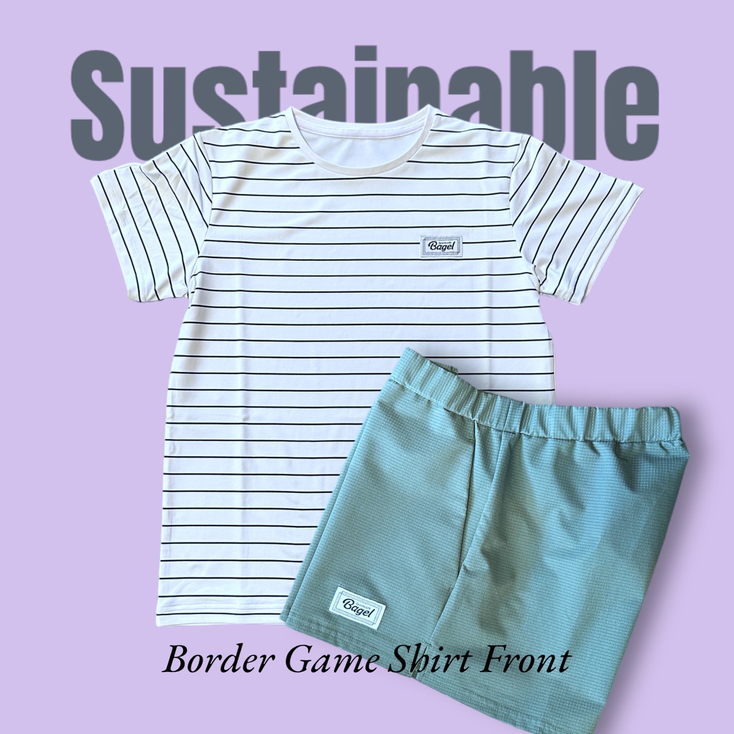 LADIES Sustainable Border F Game Shirt White