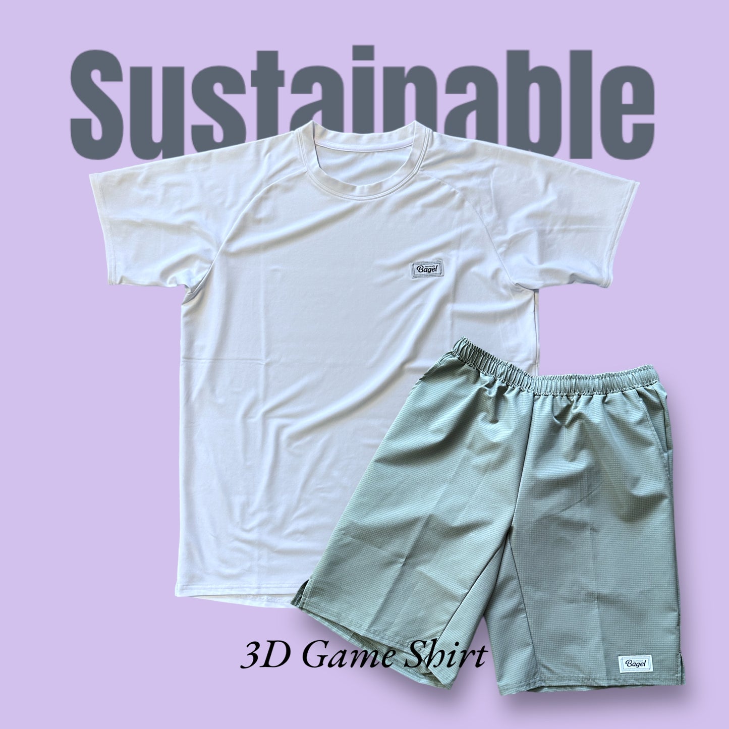 MENS Sustainable 3D Game Shirt White