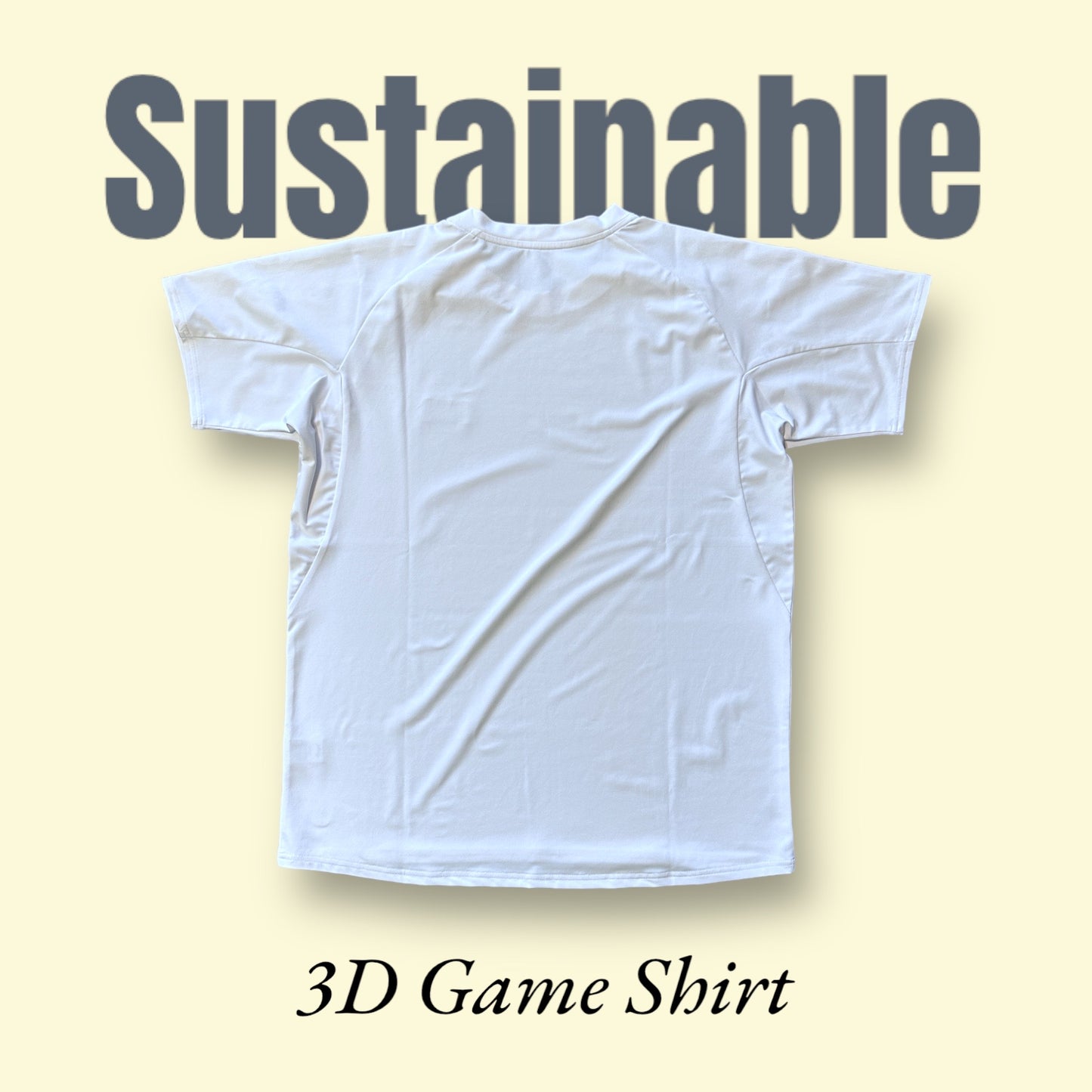 MENS Sustainable 3D Game Shirt White