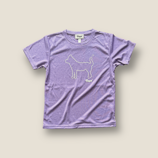 LADIES Bagel-Dog T-Shirt Purple