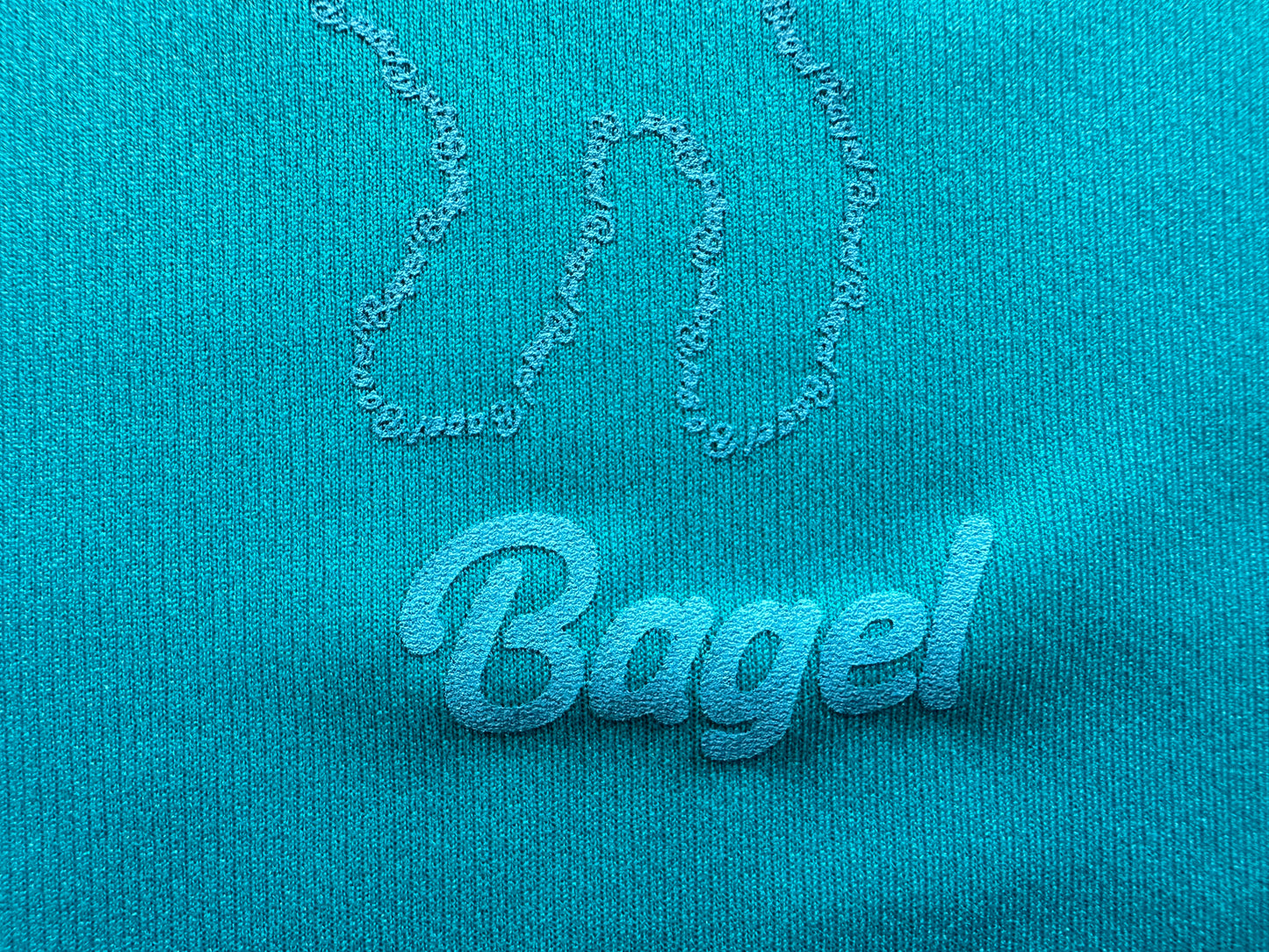 LADIES Bagel-Cat T-Shirt Sky Green